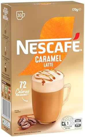 Nescafe Menu Caramel Latte Instant Coffee 12.5 g (Pack of 10)  .au: Pantry Food & Drinks image 3