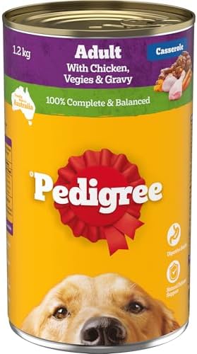 Pedigree Adult Wet Dog Food with Chicken, Vegies & Gravy Casserole 1.2kg Can, 12 Pack  .au: Pet Supplies image 0