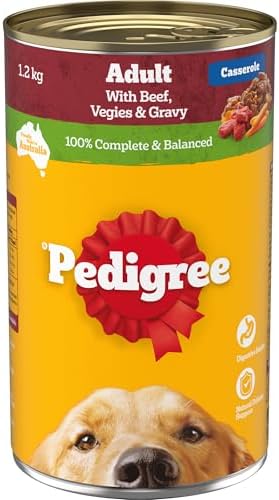 Pedigree Adult Wet Dog Food with Beef, Vegies & Gravy Casserole 1.2kg Can, 12 Pack  .au: Pet Supplies image 0