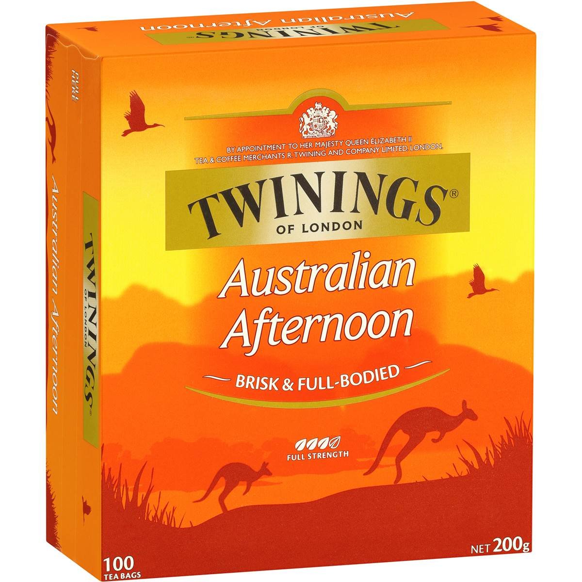 Twinings Australian Full Strength Afternoon Tea Bags 100 Pack x 1