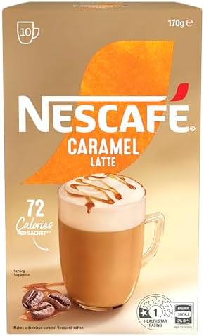 Nescafe Menu Caramel Latte Instant Coffee 12.5 g (Pack of 10)  .au: Pantry Food & Drinks image 2