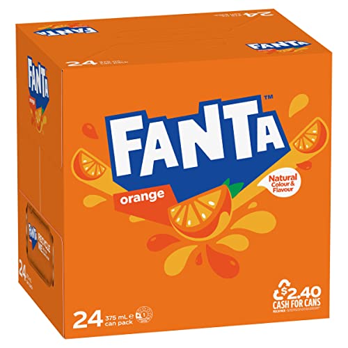 Fanta Orange Soft Drink Multipack Cans 24 x 375 ml