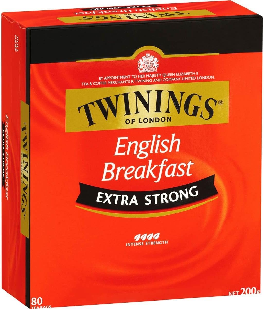 Twinings Extra Strong English Breakfast Tea Bags 80 Pack x 1  .au: Pantry Food &amp; Drinks